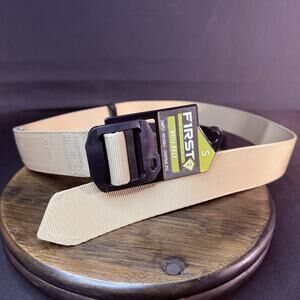 First Tactical BDU Belt Size Small 28"-30" Khaki Nylon 143001 Web Belt